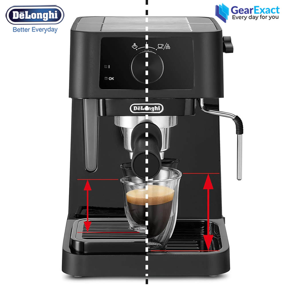 Picture of De’Longhi EC230.BK Stilosa Traditional Barista Manual Pump and Cappuccino Coffee Machine ( Black )