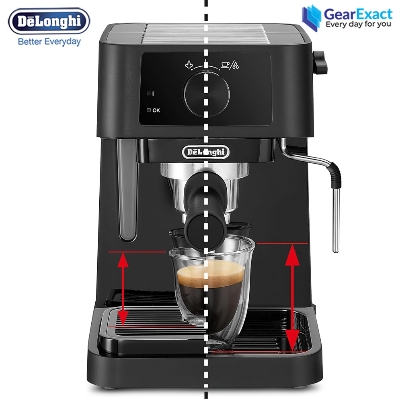 Picture of De’Longhi EC230.BK Stilosa Traditional Barista Manual Pump and Cappuccino Coffee Machine ( Black )
