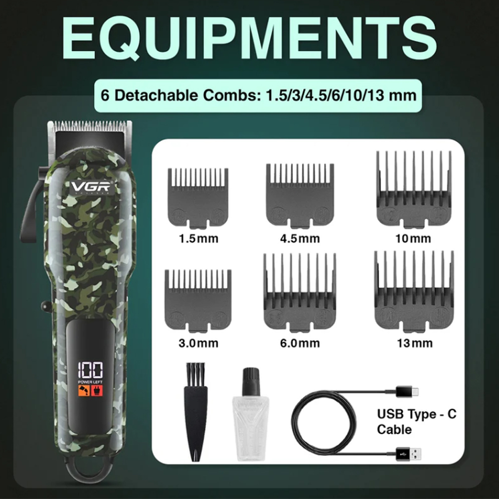 Picture of VGR V-665 Professional Hair Clipper and Beard Trimmer Salon Series for Men