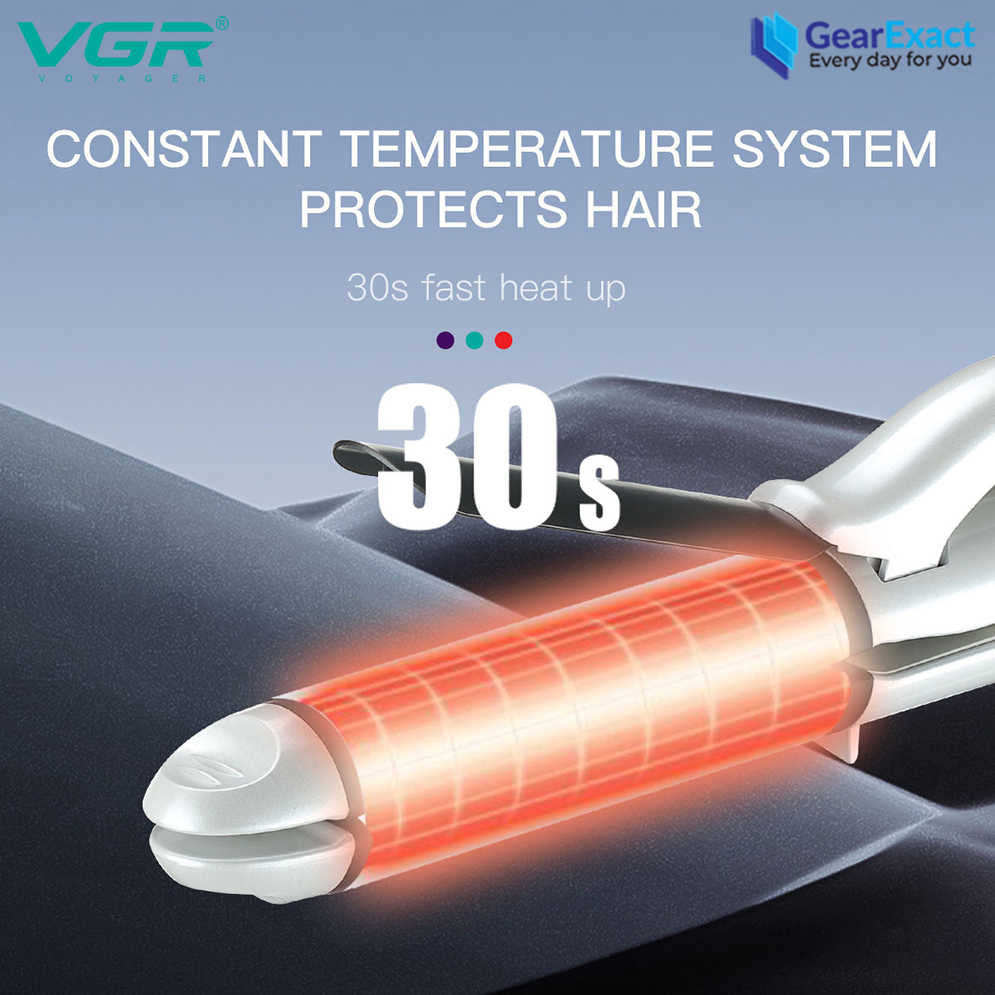 Picture of VGR V-558 StyleCare Essential 2-in-1 Hair Straightener and Curler with Negative Ions for Women
