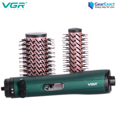 Picture of VGR V-498 Professional 2-in-1 Rotating Hot Air Styler Set for Women ( Green )