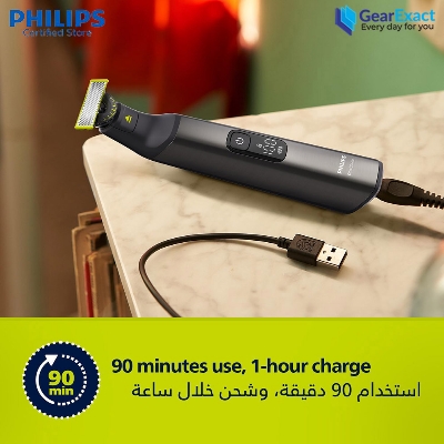 Picture of Philips QP6542/10 OneBlade Pro Hybrid Trimmer and Shaver Face + Body for Men