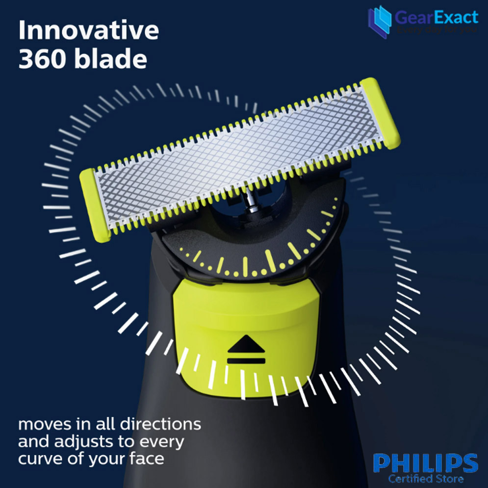 Picture of Philips QP6531/70 Norelco OneBlade Pro 360 Hybrid Trimmer and Shaver Face for Men