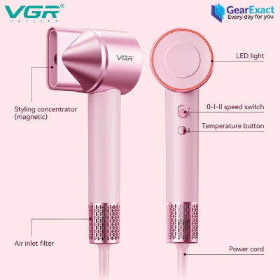 Picture of VGR V-443 Essential Care DryCare Hair Dryer Salon Series for Women ( Pink )