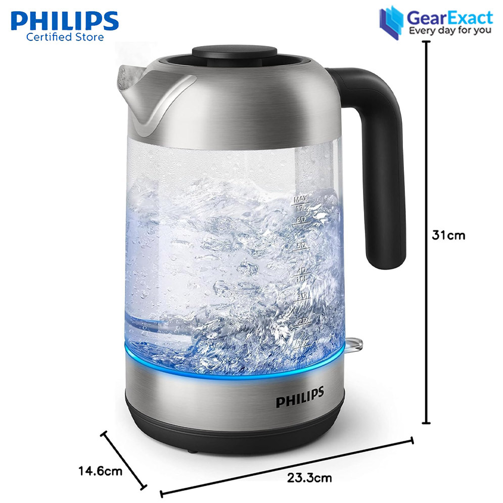 Picture of Philips HD9339/81 Glass Kettle Series 5000 with Blue Light Indicator ( Black )