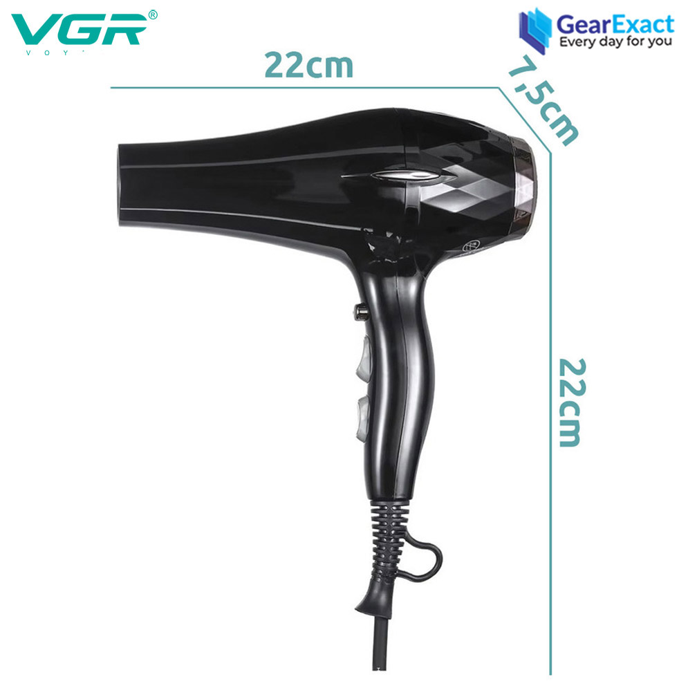 Picture of VGR V-413 Essential DryCare Hair Dryer Salon Series for Women ( Black )