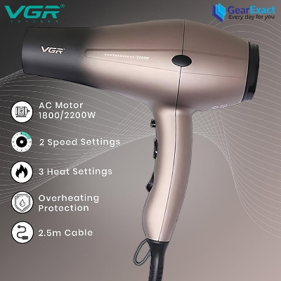 Picture of VGR V-463 Essential DryCare Hair Dryer Salon Series for Women ( Black )