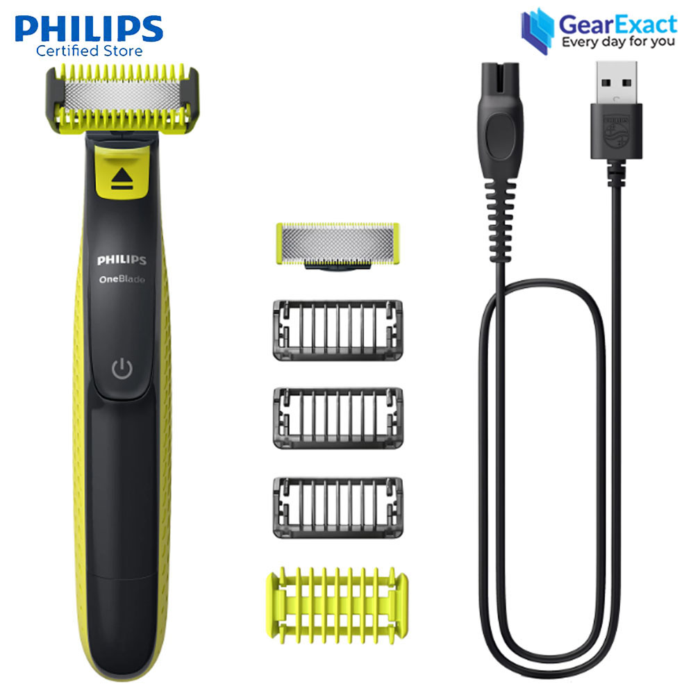 Picture of Philips QP2824/10 OneBlade Trim, Edge and Shave Any length of Hair Face + Body for Men