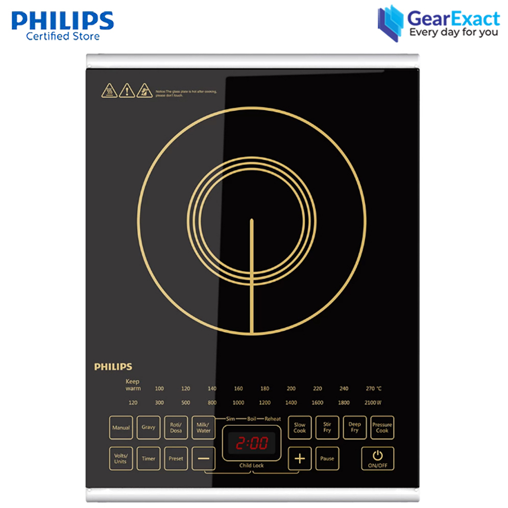 Picture of Philips HD4938/01 Induction Cooker Viva Collection with Sensor Touch and Full Crystal Glass