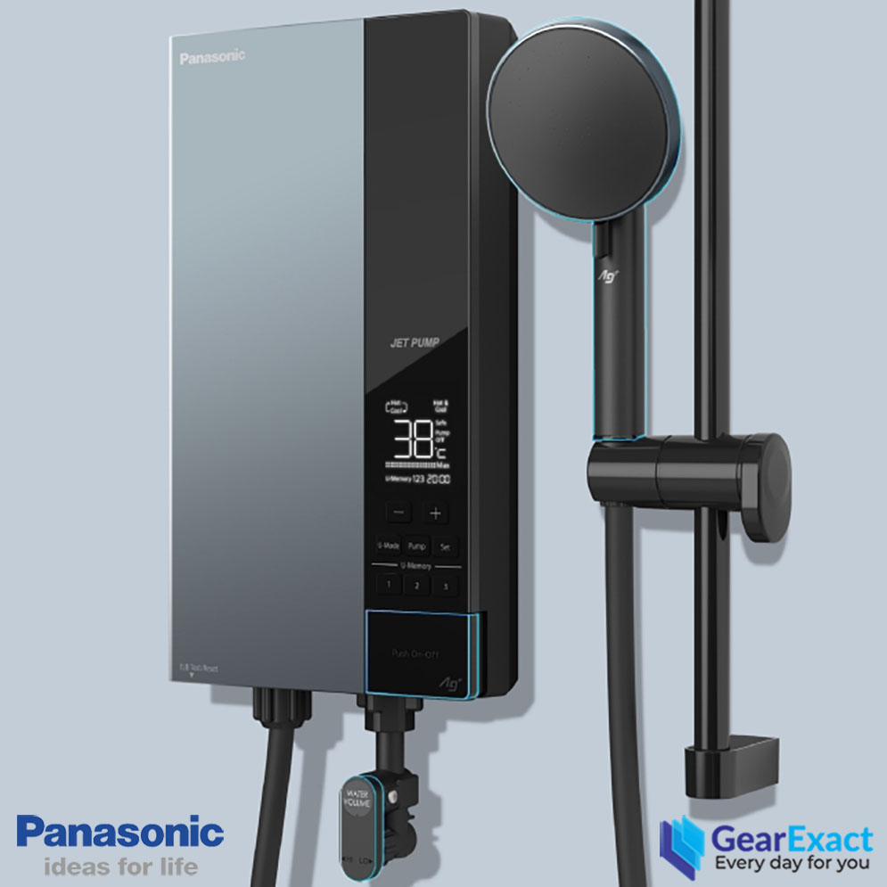 Picture of Panasonic DH-3UDP1MZ U-Mode, DC Pump Water Heater and Home Shower, Blissful Showers for Comfort & Wellbeing ( Dark Metallic Navy )