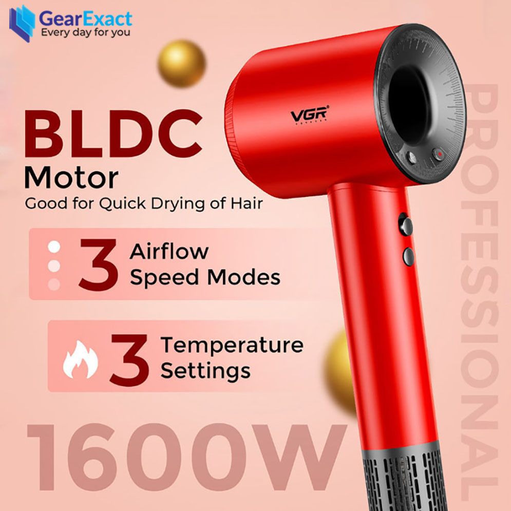 Picture of VGR V-445 Essential Care DryCare Hair Dryer Salon Series for Women ( Red )