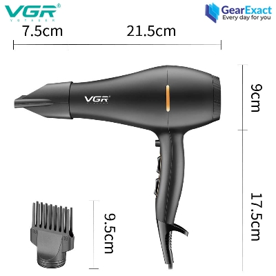 Picture of VGR V-433 Essential DryCare Hair Dryer Salon Series for Women ( Black )