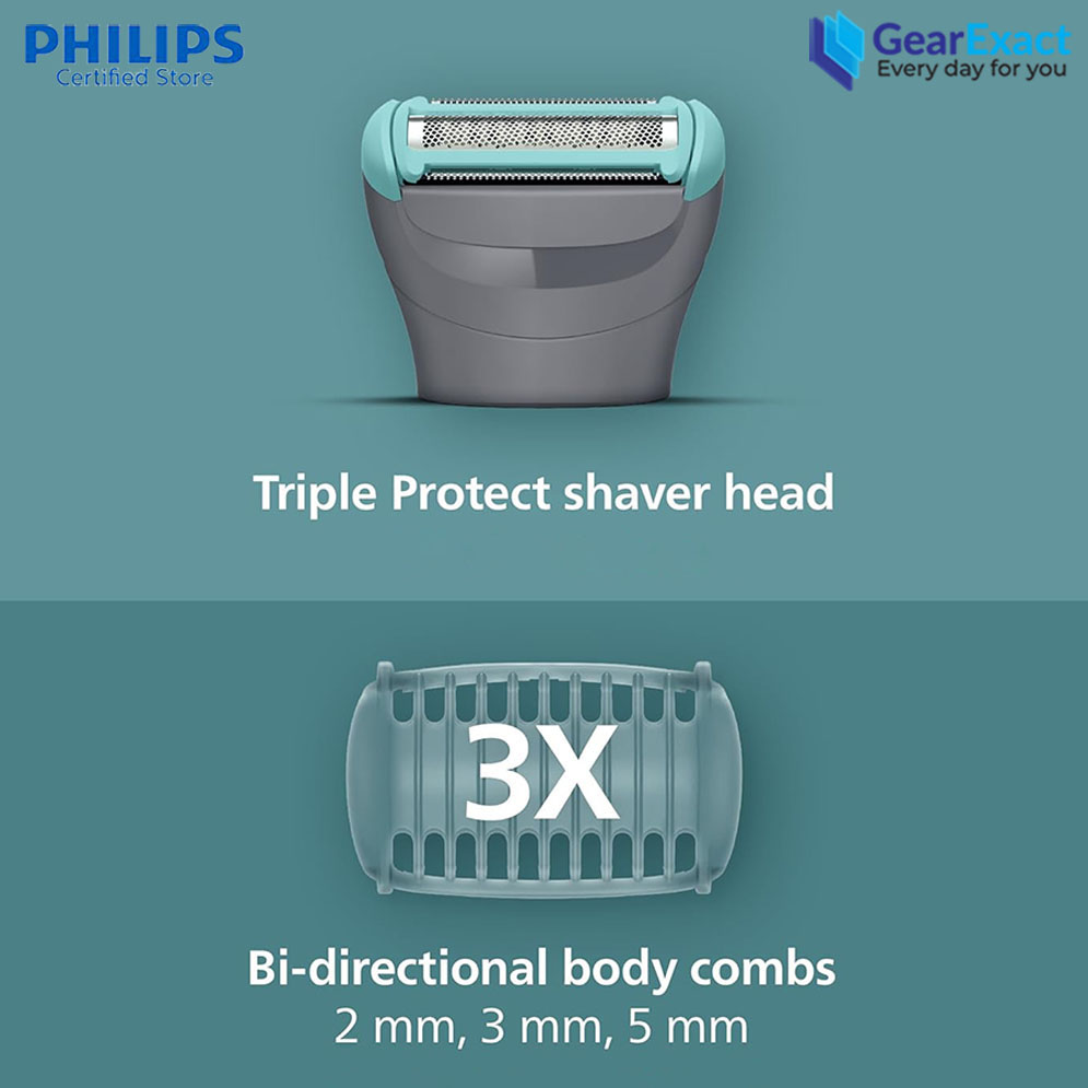 Picture of Philips BG3485/15 Body Groomer with Triple Protect Shaving System 3000 Series for Men