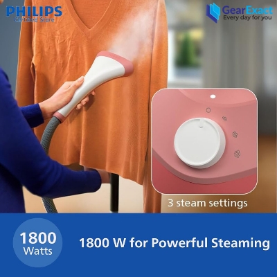 Picture of Philips STE1020/40 Garment Steamer 1000 Series ( Soft Red )