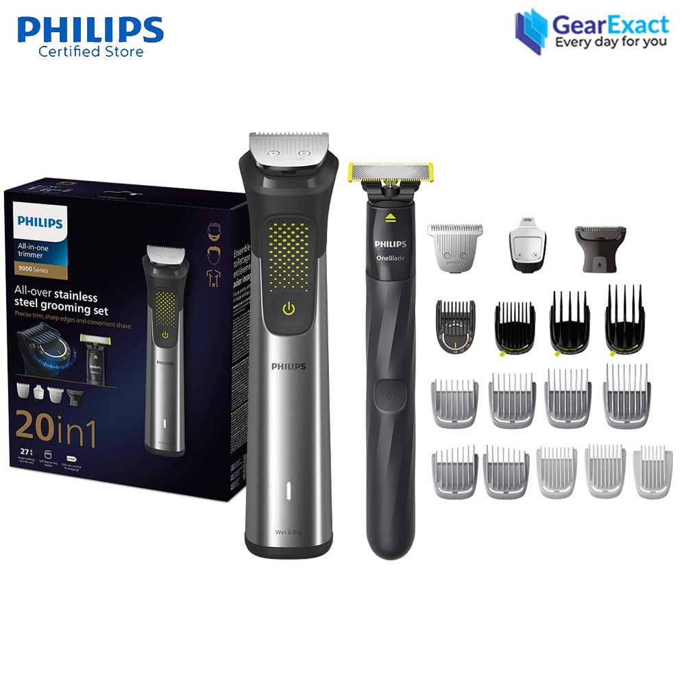 Picture of Philips MG9553/15 All-in-One Face, Hair & Body Grooming 20-in-1 Trimmer Set Series 9000 for Men