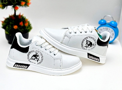 Picture of Lavish Indulgent Stylish Sneakers Summer Breathable Men's Casual Shoes Korean Style Versatile Non-Slip Sneakers Men Hollow Sneakers Deodorant Youth Shoes Men - White