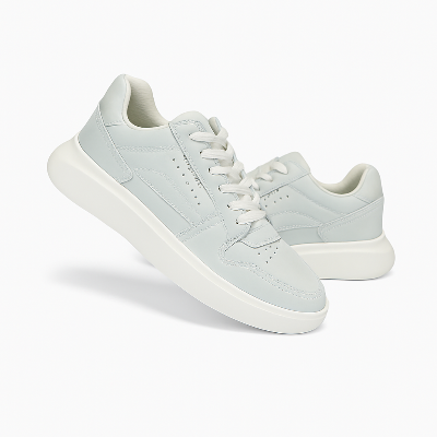 Picture of New 2025 Fashionable PU Leather Sneaker Shoes For Men - White