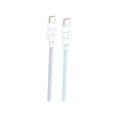 Picture of FONENG (XS02) 1.2M Braided Cable 60w & PD 27W Fast Charging Cable Type-C to Type-C- White