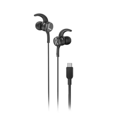 Picture of FONENG T68 In-Ear Type-C Heavy Bass Gaming Wired Earphone- Black