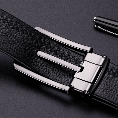 Picture of WILLIAMPOLO Luxury brand Men's Casual Leather Belt (Black )