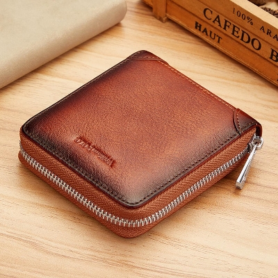 Picture of WILLIAMPOLO Mens Ultrathin Compact Genuine_Lather Wallet - Brown (Brown )