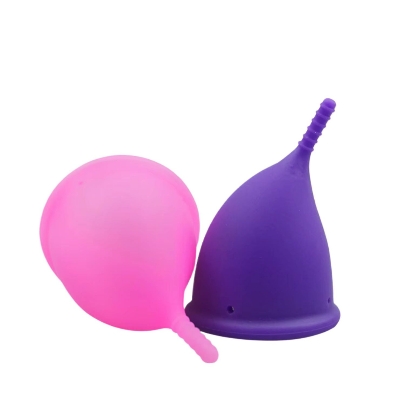 Picture of ANEERCARE Hypoallergenic Certified Reusable Menstrual Cup for Women | Large Size | Small Size | Pad (Large, Small )