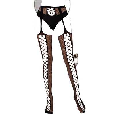 Picture of 1 Pc Women's Sexist Lace Garter Fishnet Stockings Black Waist Stockings Anti-slip Garters (Black )