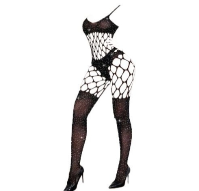 Picture of Diamonds Pantyhose Full Body Stockings For Se-xy Women - Black- (Black )