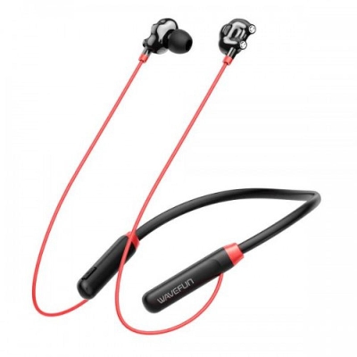 Picture of Wavefun Flex U Dual 8mm Speakers Bass Neckband Earphones (Black )