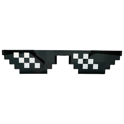 Picture of Thug Life 8 Pixelated Sunglasses Men Women Tiktok Eyeglasses Vintage Eyewear (Black )