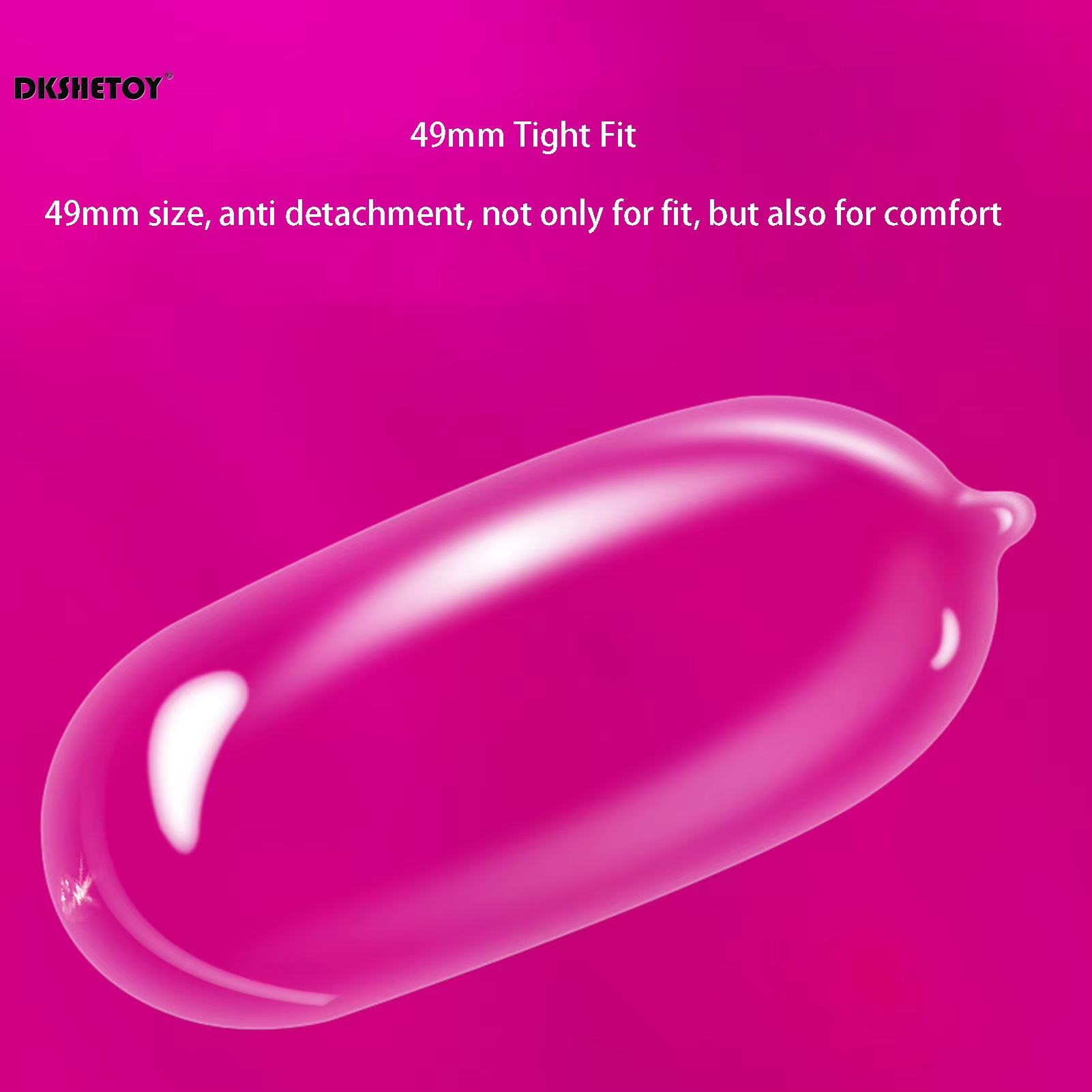 Picture of GJG Close Fit Invisible 49mm Better Fit Ultra Thin Condom - 3Pcs/Box (Multicolor )