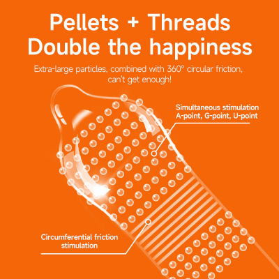 Picture of GJG Pineapple Flavor Multi-Pack Ultra-Thin Lubricated Male Condoms with Extra-Firm Threads- 3Pcs/Box (Pineapple Flavour )