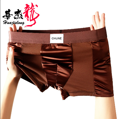 Picture of Luxury Mesh Satin Ice Silk Underwear Boxer For Men - 1Pc