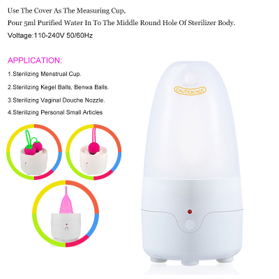 Picture of Portable Steam Sterilizer Machine for Cleaning Baby Nipples Menstrual Cup & Personal Small Articles