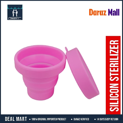 Picture of Portable & Reusable Food-Grade Silicone Folding Water Cup for Menstrual Cup Sterilizer (Not Specified )