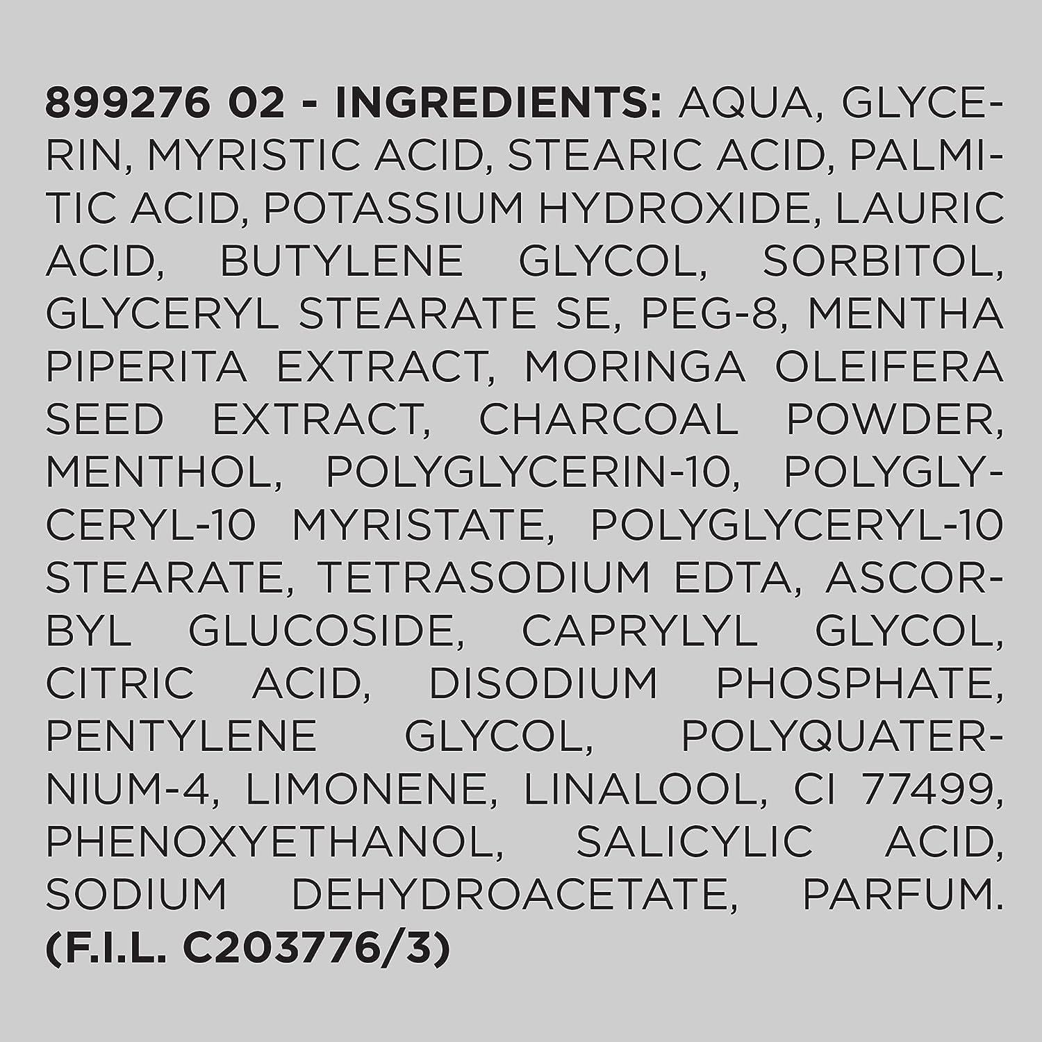 Picture of L’Oréal Paris Men Expert Pure Charcoal Daily Face Wash for Men, Formulated with Black Charcoal & Salicylic Acid to Reduce Oily Skin and Blackheads, 100 ml