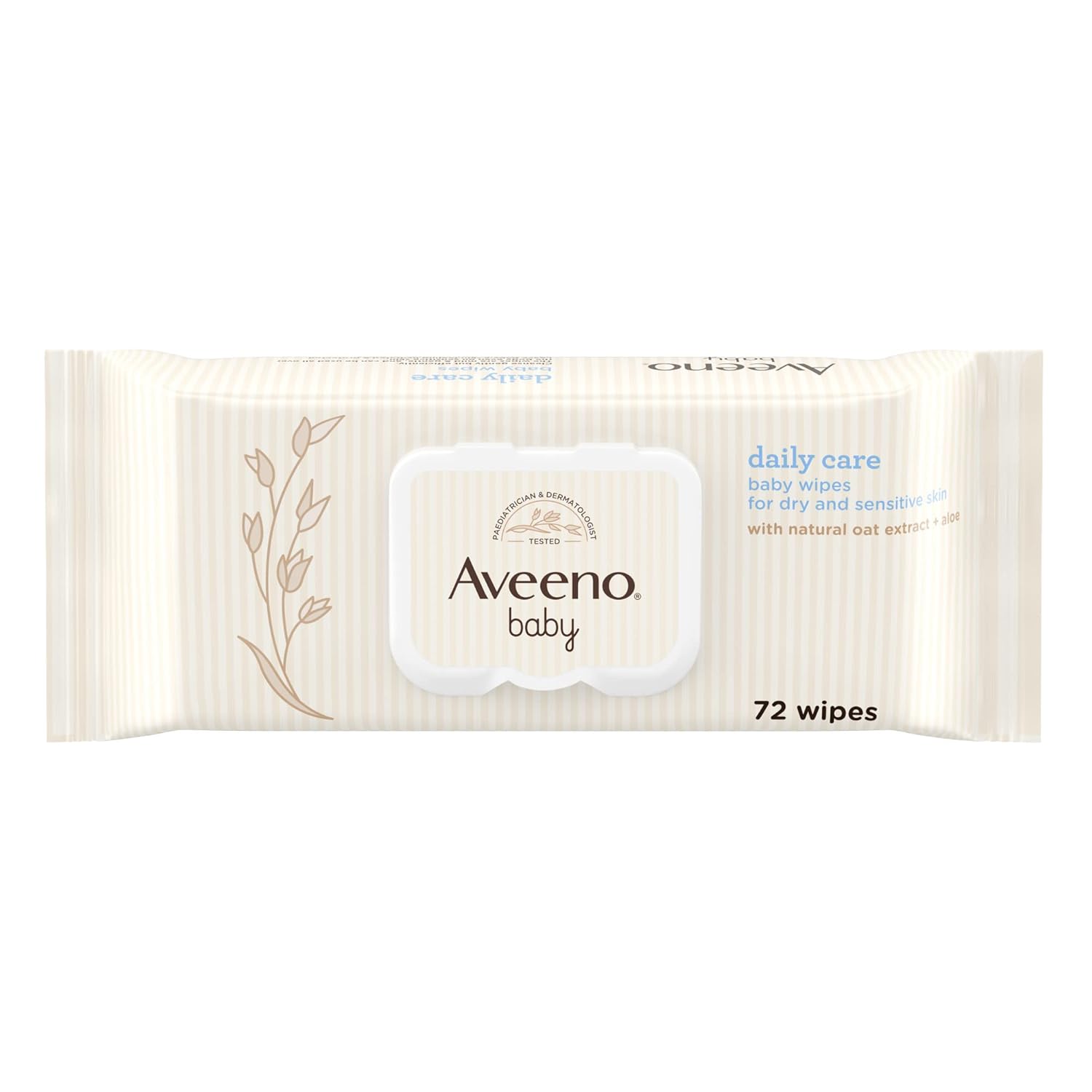 Picture of AVEENO Baby Daily Care Wipes - Cleanse Gently and Efficiently - Baby Wipes - Baby Essentials - 72 Wipes,