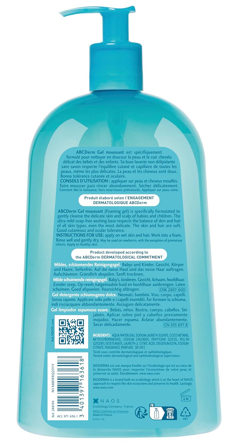 Picture of Bioderma - Atoderm - Hydrating Shower Gel - Moisturizing Face and Body Cleanser - Body Wash for Normal to Dry Sensitive Skin