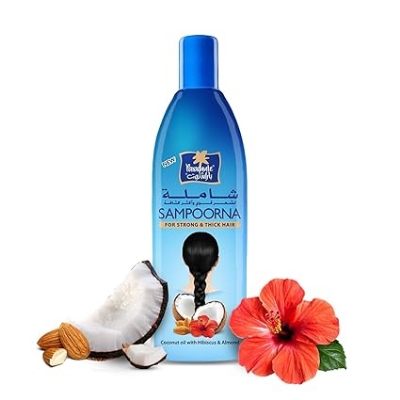 Picture of FParachute Sampoorna Coconut Hair Oil with Hibiscus & Almond| For Thick, Strong & Nourished Hair| All Hair Types| ROM DUBAI