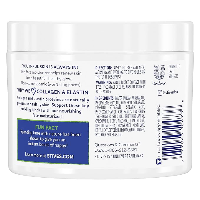 Picture of St. Ives Face Moisturizer Cream, Collagen and Elastin, Renewing Facial Moisturizer