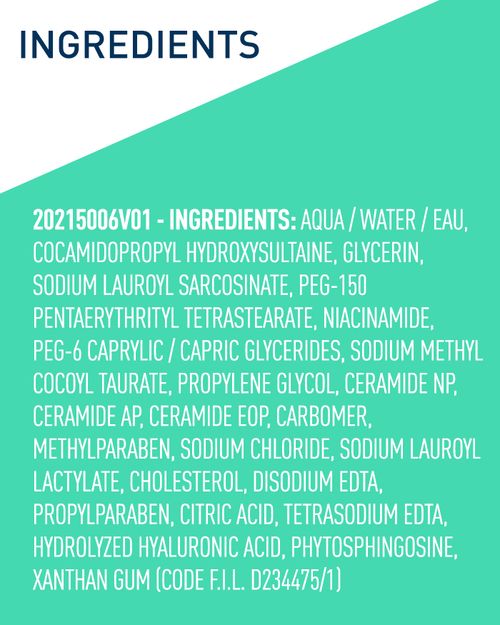 Picture of CeraVe Foaming Cleanser 16 oz for Daily Face Washing, Normal to Oily Skin