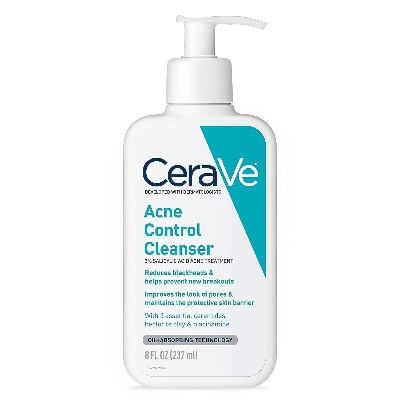 Picture of CeraVe Acne Treatment Face Wash | Salicylic Acid Cleanser for Oily Skin | Blackhead Remover | Fragrance Free