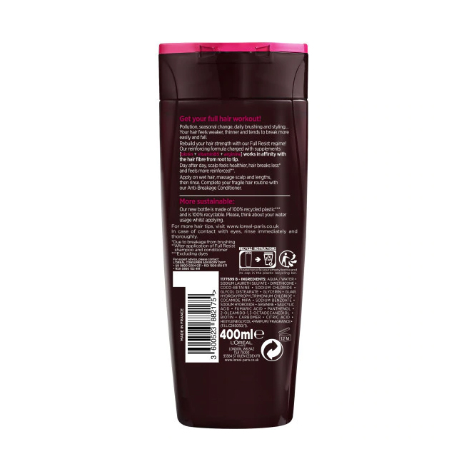 Picture of L'Oreal Paris Elvive Full Resist Reinforcing Shampoo