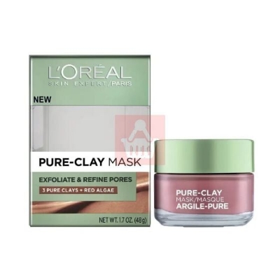 Picture of L'Oreal Paris Pure-Clay Mask Exfoliate and Refining Face Mask - 48g