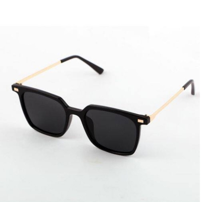 Picture of Black And Goldn Steel Sunglass For Men - Sun Glass For Men