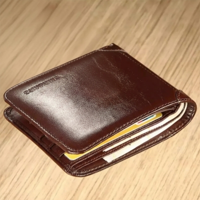 Picture of High quality Artificial Leather wallet for men( Chocolate )