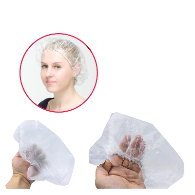 Picture of Thin poly Shower cap with soft elastic band 10 pcs