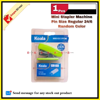 Picture of Mini Stapler Set with Stapler Pin (24/6)-Random Color -1pcs