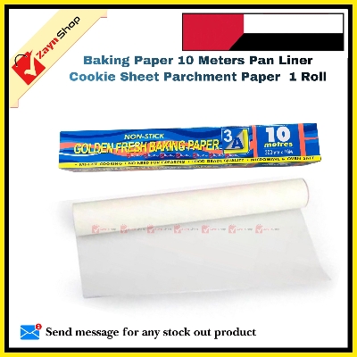Picture of Baking Paper 10 Meters Pan Liner Cookie Sheet Parchment Paper  1 Roll
