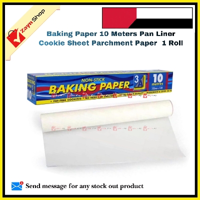Picture of Baking Paper 10 Meters Pan Liner Cookie Sheet Parchment Paper  1 Roll